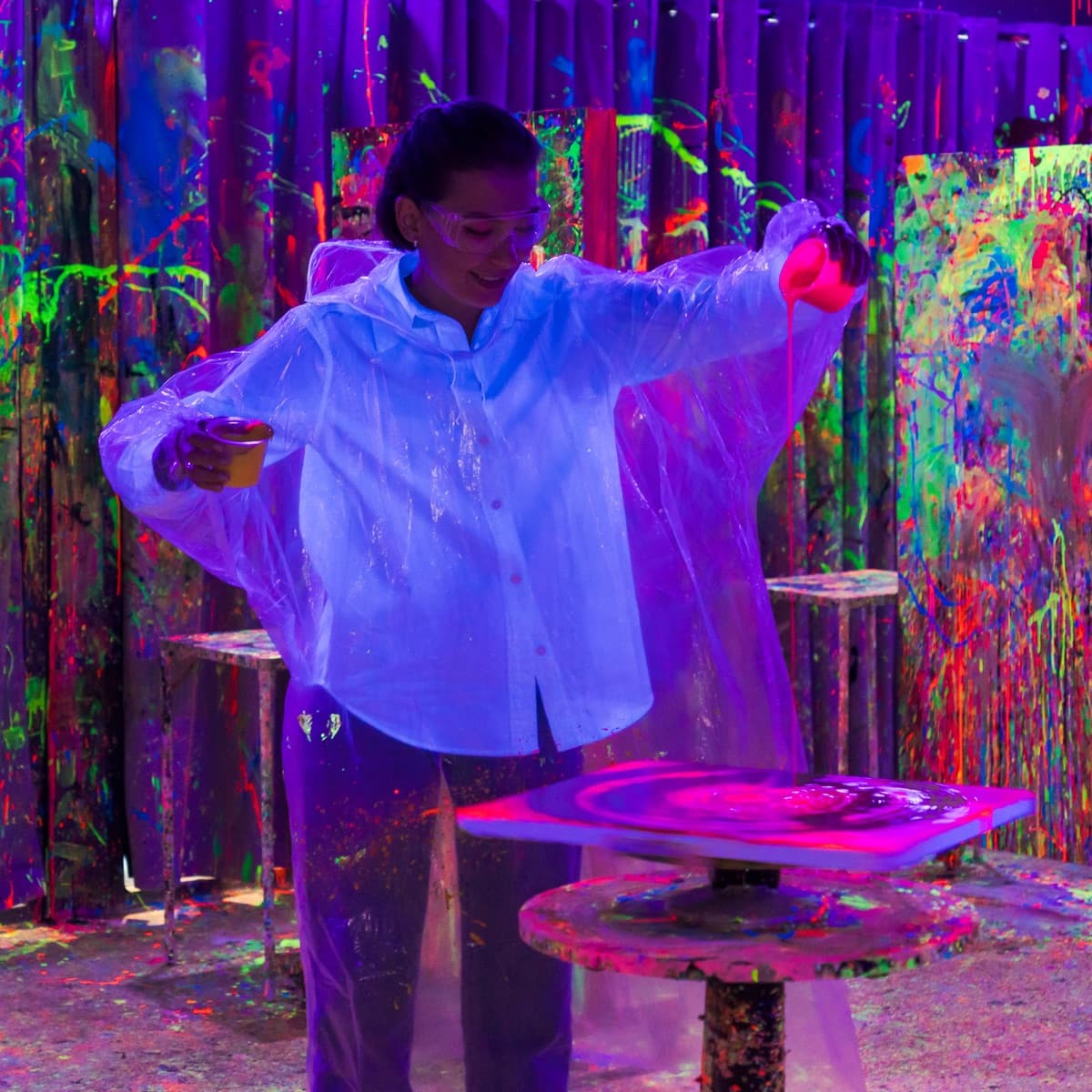 UV neon paint throwing experience Kuwait