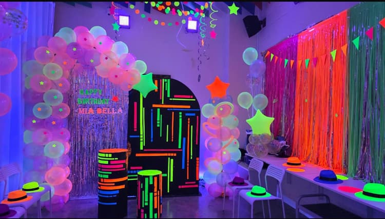 Personalized neon party decoration