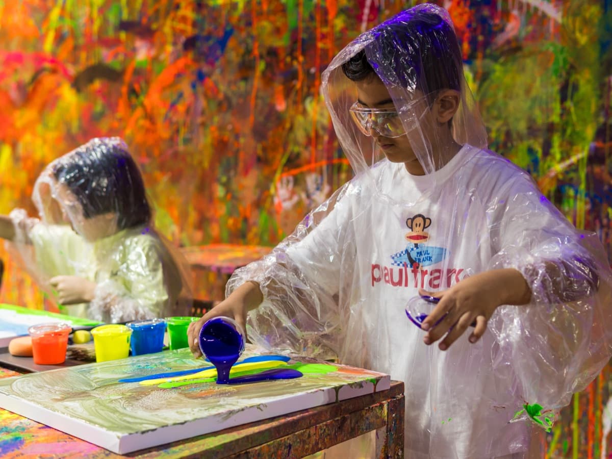 Pour session at The Paint Corner Kuwait