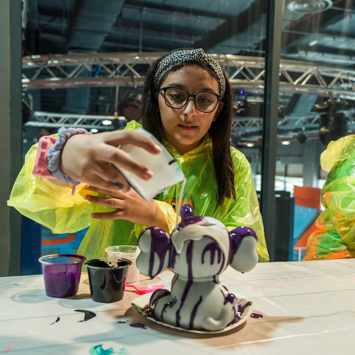 Pour session at The Paint Corner Kuwait